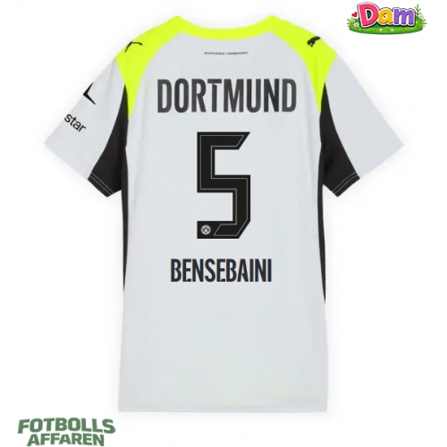 Borussia Dortmund Ramy Bensebaini #5 Bortatröja Kvinnor 2025-26 Kortärmad